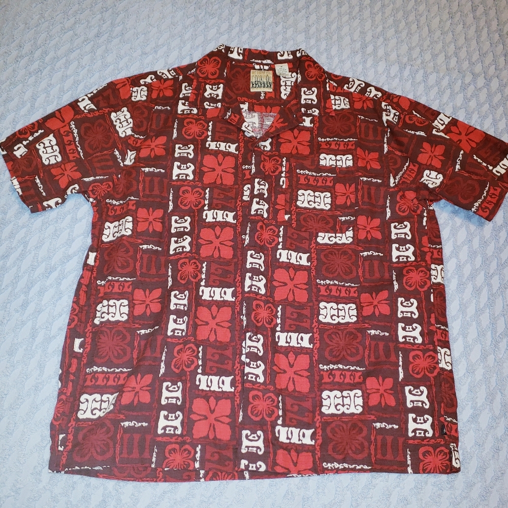 American Eagle Hawaiian print shirt size M EUC